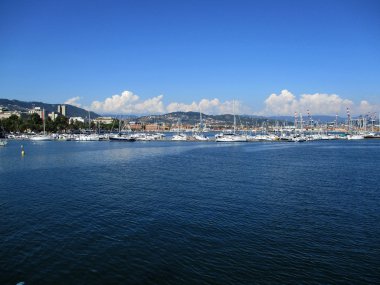 Görünüm marina La Spezia, Kuzey Italya'nin bir