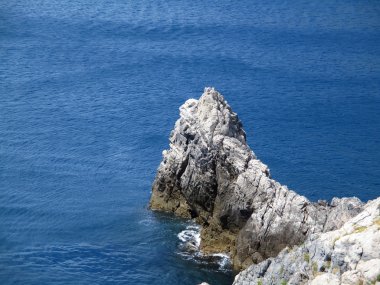 Sahili ve Denizi çevresinde Portovenere q görünümü