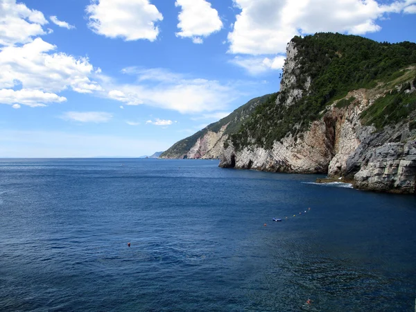 Vista superior de la costa alrededor de Portovenere o — Foto de Stock