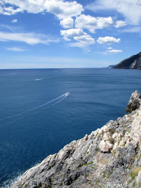 Vista superior de la costa alrededor de Portovenere w — Foto de Stock