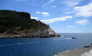 Portovenere m çevresinde şeridinin Üstten Görünüm