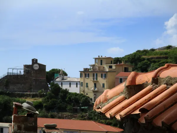 Blick auf die Gassen des Dorfes Riomaggiore h — Stockfoto
