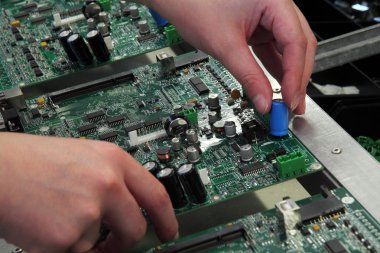 manual assembly of electronic components
