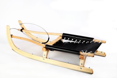 Kar Beyaz ahşap kızak 