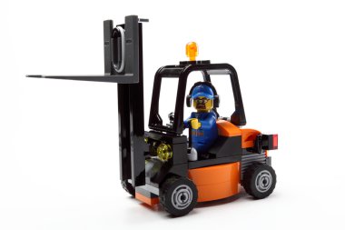oyuncak adam forklift kamyon b