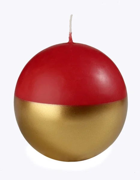 Candle ball red — Stock Photo, Image