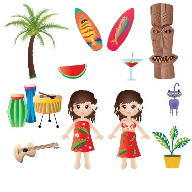 Hawaii vektör çizim