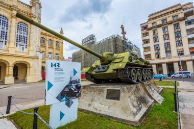 1961 'de Domuzlar Körfezi' nde Castro 'nun kullandığı tank Havana, Küba' daki Devrim Müzesi 'nde sergilendi.