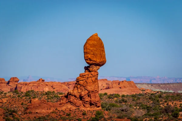 Pedra Balanceada Parque Nacional Dos Arcos Utah — Fotografia de Stock