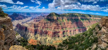 Grand Canyon Ulusal Parkı Kuzey Rim 'den, Parlak Melek Noktası' nda