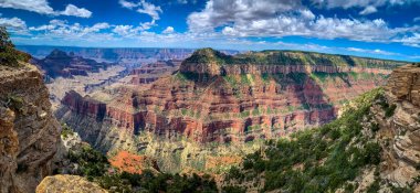 Grand Canyon National Park viewed from North Rim, at Bright Angel Point clipart