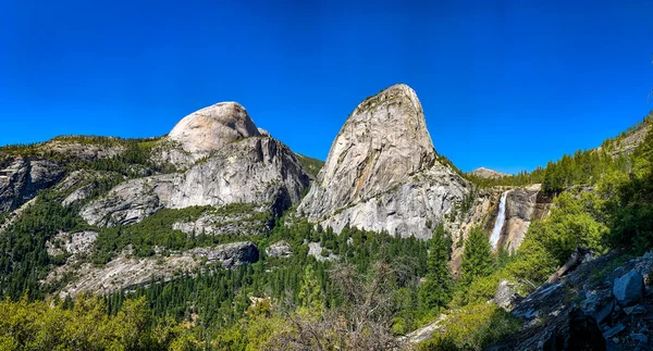 Half Dome Liberty Cap Nevada Fall Yosemite National Park California — Stock Photo, Image