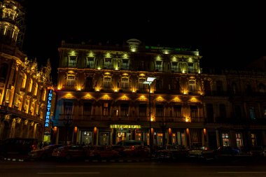 Inglaterra Oteli gece görüşünde, Havana, Küba
