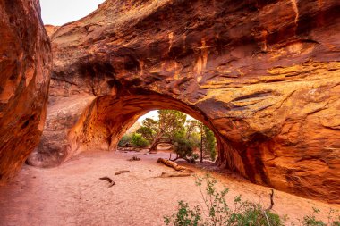 Navajo Kemeri Şeytanın Bahçesinde, Arches Ulusal Parkı, Utah