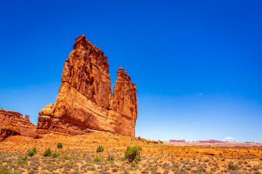 Utah, Arches Ulusal Parkı 'ndaki Organ kaya oluşumu.