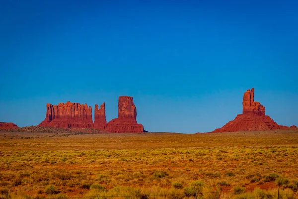 Vista Tardía Afternnon Monument Valley Parque Tribal Navajo Nación Navajo —  Fotos de Stock