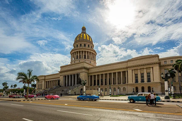 Капітолійська Національна Будівля Capitolio Nacional Habana Одне Найбільш Відвідуваних Місць — стокове фото