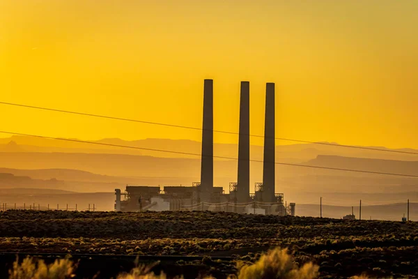 Navajo Generating Station Coal Fired Power Plant Located Navajo Nation — Stock Photo, Image