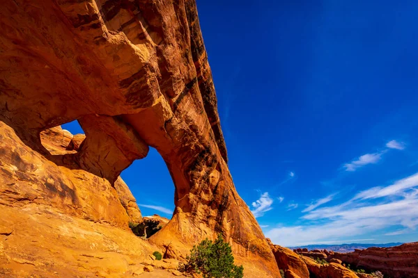 Oblouk Ďáblově Zahradě Národní Park Arches Utah — Stock fotografie