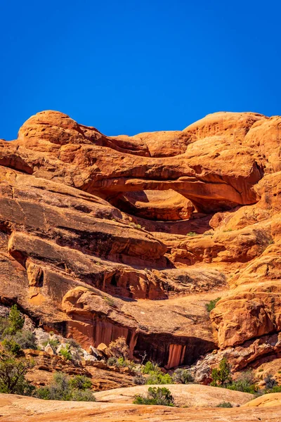 Pothole Arch Arches National Park Utah — Stockfoto