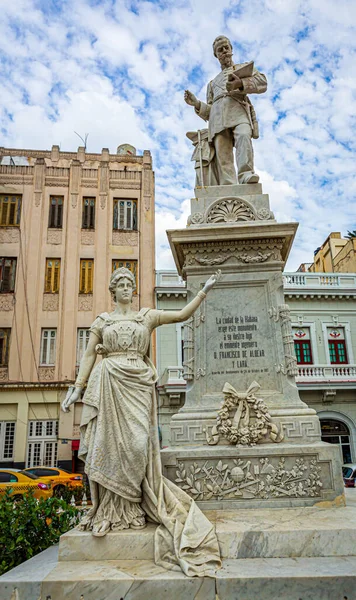 Statue Engineer Francisco Albear Lara Who Best Known Havana Aquaduct — Stock Photo, Image