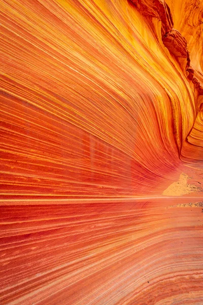 Wave Una Famosa Formación Roca Arenisca Ubicada Coyote Buttes Arizona — Foto de Stock