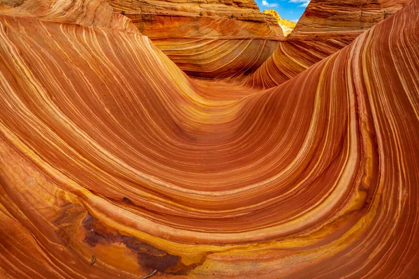 Dalga Coyote Buttes Arizona Bulunan Rengarenk Dalgalı Şekilleriyle Bilinen Ünlü — Stok fotoğraf