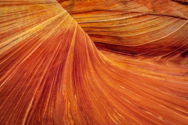 Wave Famous Sandstone Rock Formation Located Coyote Buttes Arizona Known — Stock Photo, Image