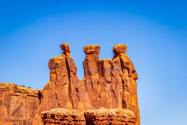 Drei Klatsch Und Tratsch Arches National Park Utah — Stockfoto