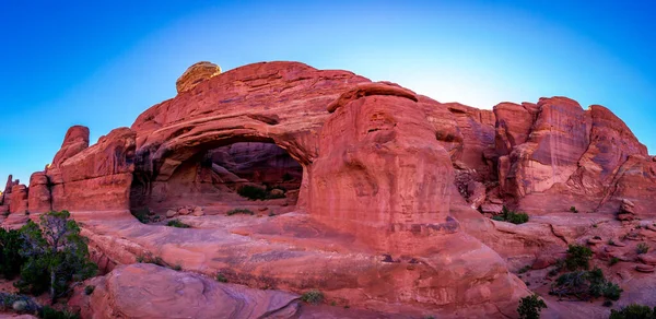 Tower Arch Morgen Arches National Park Utah — Stockfoto