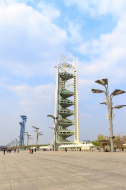Ling Long Pagoda Beijing olimpik Parkı