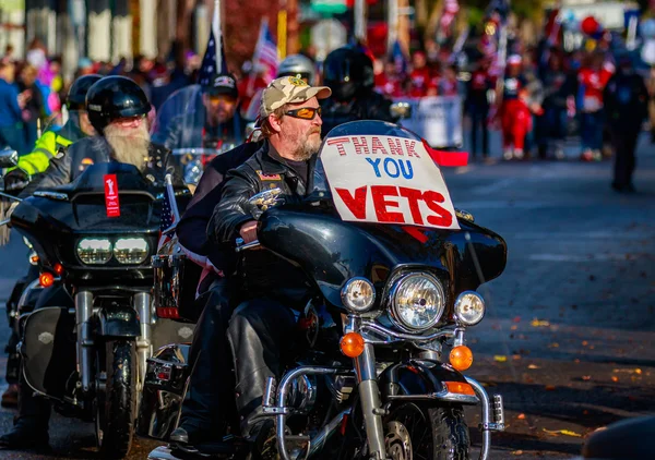 Parada dzień weteranów 2015 — Zdjęcie stockowe