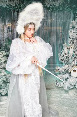 Peri kar perisi büyüyle donar