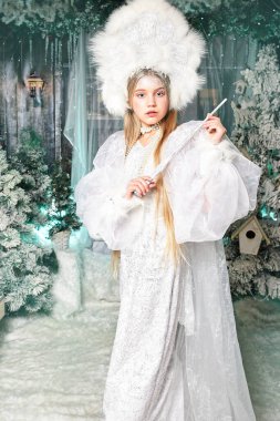 Peri kar perisi büyüyle donar