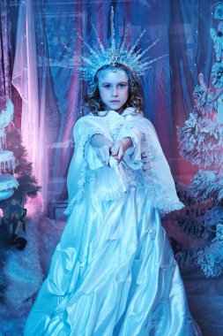 Peri kar perisi büyüyle donar