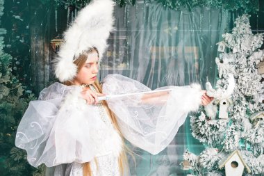 Peri kar perisi büyüyle donar