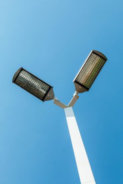 Enerji tasarrufu yazı Led sokak lambaları.