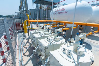 Lpg benzin deposu endüstriyel fabrikası.