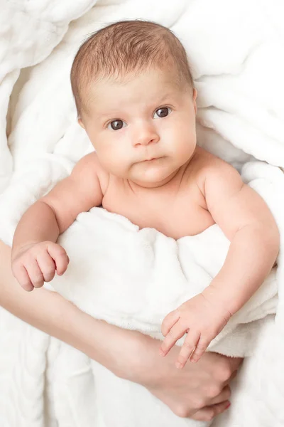 Bebê recém-nascido nos braços da mãe Fotos De Bancos De Imagens