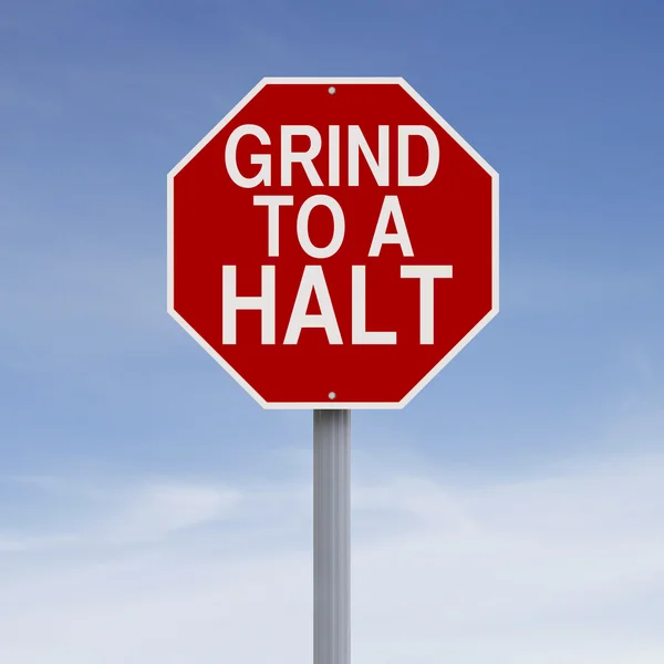 Grind to a Halt — Stock Photo, Image