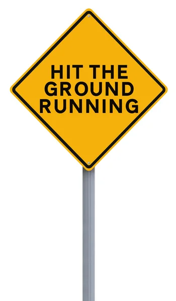 HIT THE GROUND running — Foto de Stock