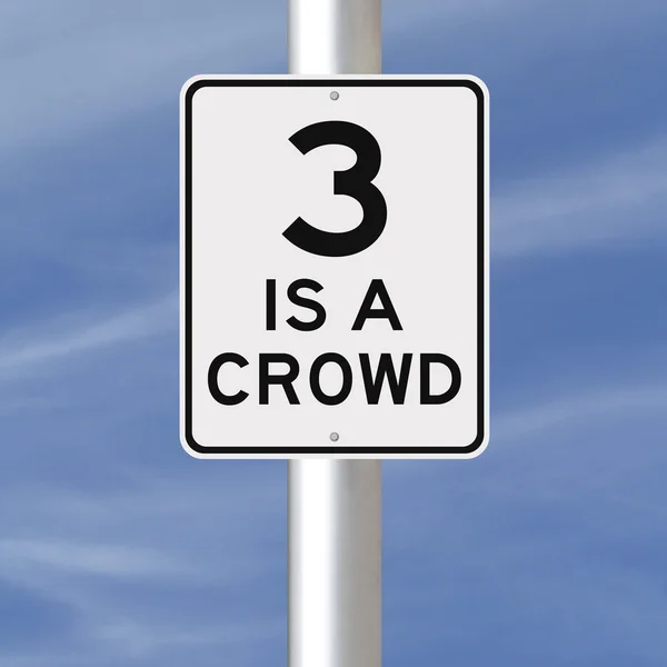 Three's a crowd — Stockfoto