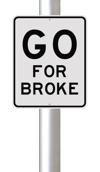 Go For Broke — Stock Photo, Image
