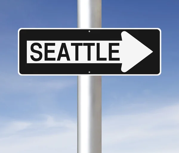 This Way to Seattle — Stock Photo, Image