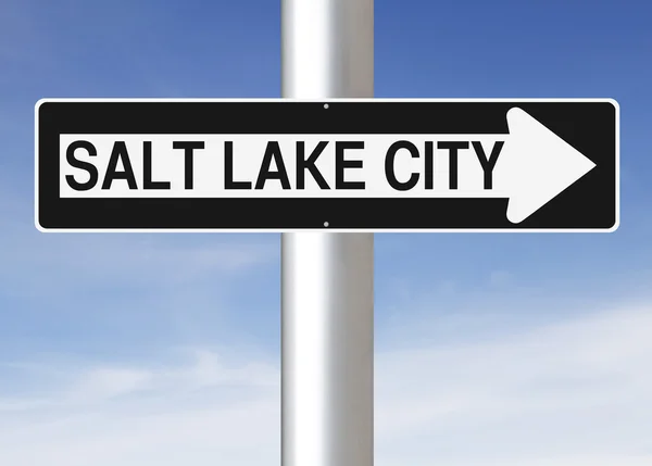 Hierlangs naar Salt Lake City — Stockfoto