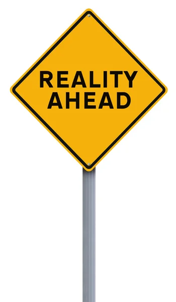 Reality Ahead Sign — Stock Photo, Image