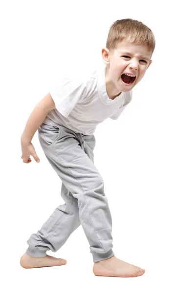 Niño molesto gritando — Foto de Stock