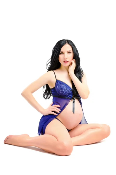 Belle jeune femme enceinte sexy — Photo