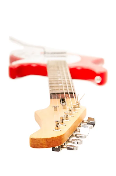 Guitarra elétrica, pescoço em primeiro plano — Fotografia de Stock