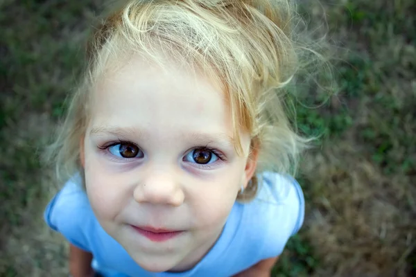 Маленька дівчинка обличчя — стокове фото